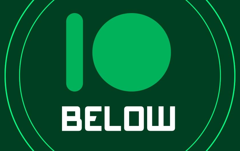 Below 10